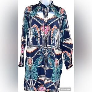 Mara Hoffman XS Runway Elephant Mandala Peacock Caravan Mini Dress